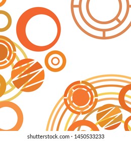 Circle abstract backgrounds. Colorful circles modern abstract composition. Geometric background.