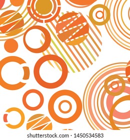Circle abstract backgrounds. Colorful circles modern abstract composition. Geometric background.