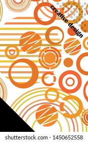 Circle abstract backgrounds. Colorful circles modern abstract composition. Geometric background.