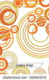Circle abstract backgrounds. Colorful circles modern abstract composition. Geometric background.
