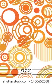 Circle abstract backgrounds. Colorful circles modern abstract composition. Geometric background.