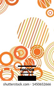 Circle abstract backgrounds. Colorful circles modern abstract composition. Geometric background.