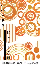 Circle abstract backgrounds. Colorful circles modern abstract composition. Geometric background.