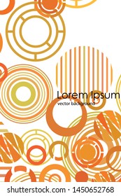 Circle abstract backgrounds. Colorful circles modern abstract composition. Geometric background.