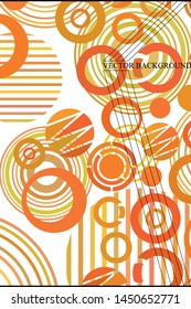 Circle abstract backgrounds. Colorful circles modern abstract composition. Geometric background.