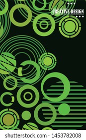 Circle abstract backgrounds. Colorful circles modern abstract composition. Geometric background.