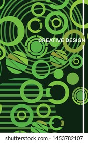 Circle abstract backgrounds. Colorful circles modern abstract composition. Geometric background.