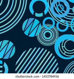 Circle abstract backgrounds. Colorful circles modern abstract composition. Geometric background.