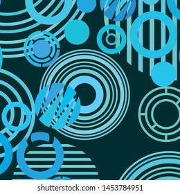 Circle abstract backgrounds. Colorful circles modern abstract composition. Geometric background.
