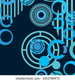 Circle abstract backgrounds. Colorful circles modern abstract composition. Geometric background.