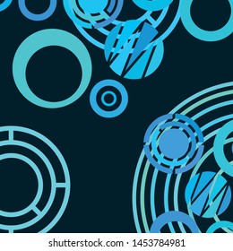 Circle abstract backgrounds. Colorful circles modern abstract composition. Geometric background.