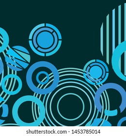 Circle abstract backgrounds. Colorful circles modern abstract composition. Geometric background.