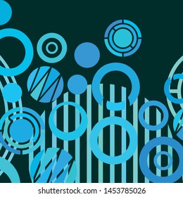 Circle abstract backgrounds. Colorful circles modern abstract composition. Geometric background.