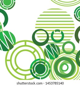 Circle abstract backgrounds. Colorful circles modern abstract composition. Geometric background.