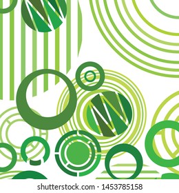 Circle abstract backgrounds. Colorful circles modern abstract composition. Geometric background.