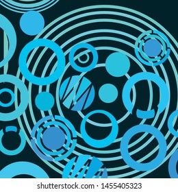 Circle abstract backgrounds. Colorful circles modern abstract composition. Geometric background.