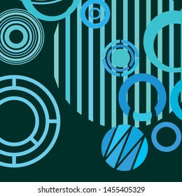 Circle abstract backgrounds. Colorful circles modern abstract composition. Geometric background.