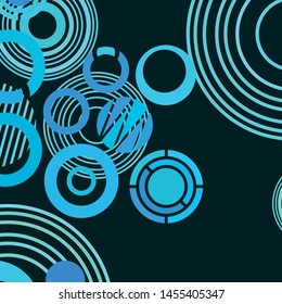 Circle abstract backgrounds. Colorful circles modern abstract composition. Geometric background.