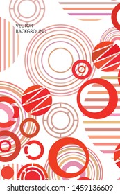 Circle abstract backgrounds. Colorful circles modern abstract composition. Geometric background.