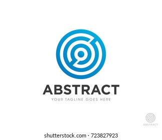 circle abstract business logo icon vector template