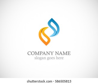 circle abstract colored company logo
