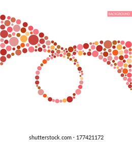 Circle abstract colorful background. Vector illustration
