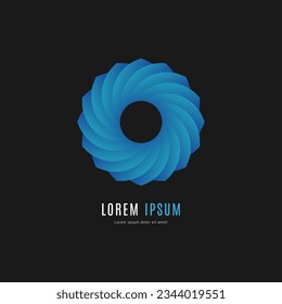 Circle Abstract Corporate, Media, Technology styles Logo template. - Vector.