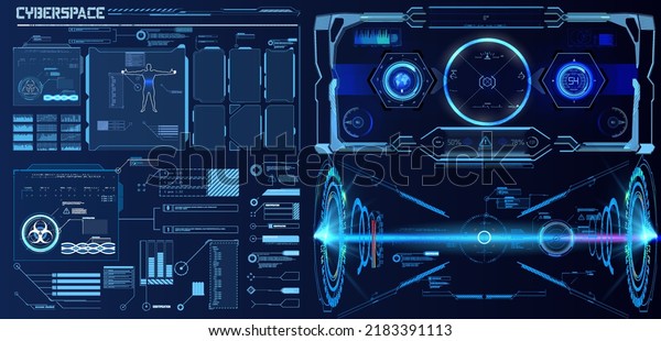 Circle Abstract digital technology UIUX Futuristic\
HUD, FUI, Virtual Interface. Callouts titles and frame in Sci- Fi\
style. Set of Sci Fi Modern User Interface Elements. Futuristic\
Abstract HUD.