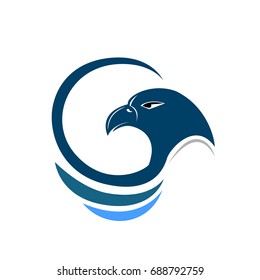 circle abstract eagle
