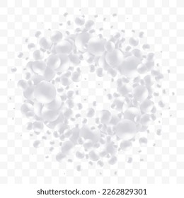 Circle abstract free floating ball Glossy geometric background 3d illustration