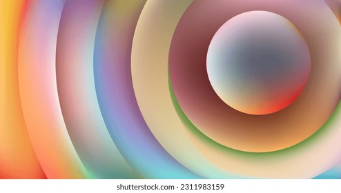 fondo futurista abstracto de círculo con elemento de diseño de fondo degradado para banners web, carteles, tarjetas, fondos de pantalla, sitios