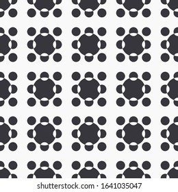 Circle abstract geometric for background, seamless polka dot pattern, textile fabric texture