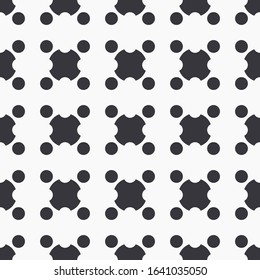 Circle abstract geometric for background, seamless polka dot pattern, textile fabric texture