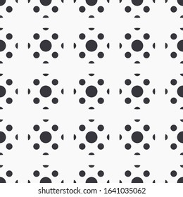Circle abstract geometric for background, seamless polka dot pattern, textile fabric texture