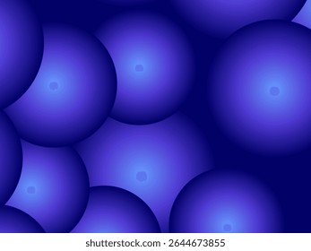 Circle abstract gradient background. Bright blue bubble abstract background, halftone.