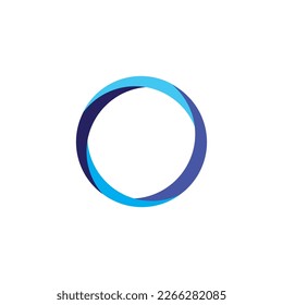 Circle abstract icon logo free vector