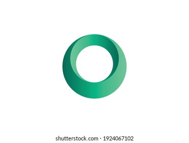 Circle abstract infinity loop vector logo design template. Play icon concept. Infinite looped logotype.