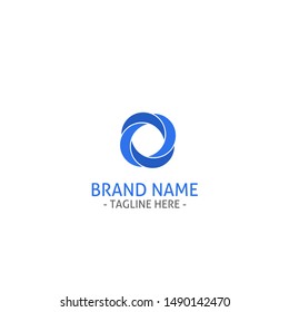 Circle Abstract Logo Company Clean Minimalist Stock Vector (Royalty ...