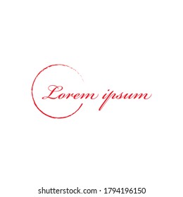 Circle abstract logo company vector