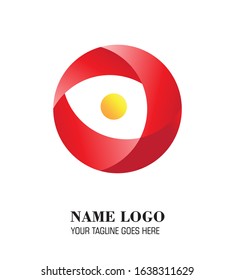 Circle abstract logo design illustration  describe for a company logo