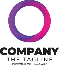 Circle Abstract Logo design. Perfect for modern logo of business.