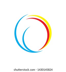 circle abstract logo design template