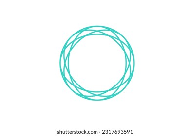 circle abstract logo design vector