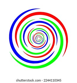 Circle abstract logo icon colorful template vector