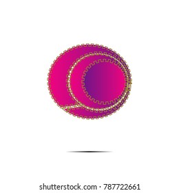 circle abstract logo icon with purple design illustration isolated