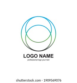 circle abstract logo icon vector template
