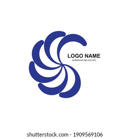 circle abstract logo icon vector template
