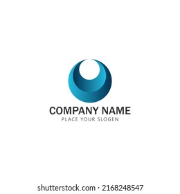 plantilla de vector de icono de logotipo abstracto de círculo