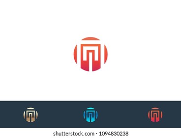 Circle Abstract Logo illustration Icon Vector Template