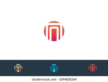 Circle Abstract Logo illustration Icon Vector Template
